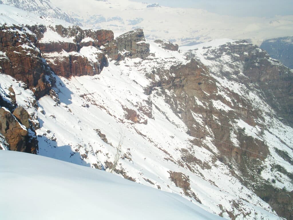 Montanas no Valle Nevado