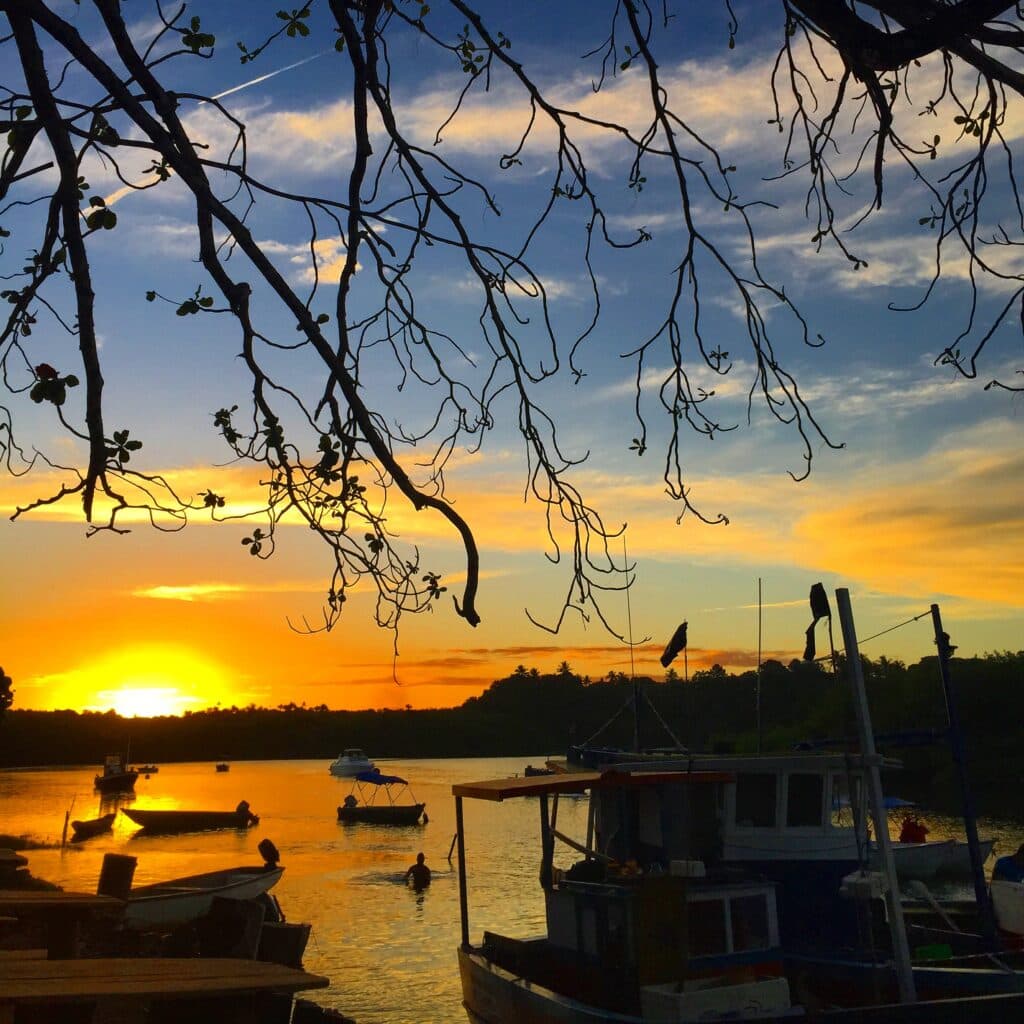 Pôr do Sol em Caraíva!