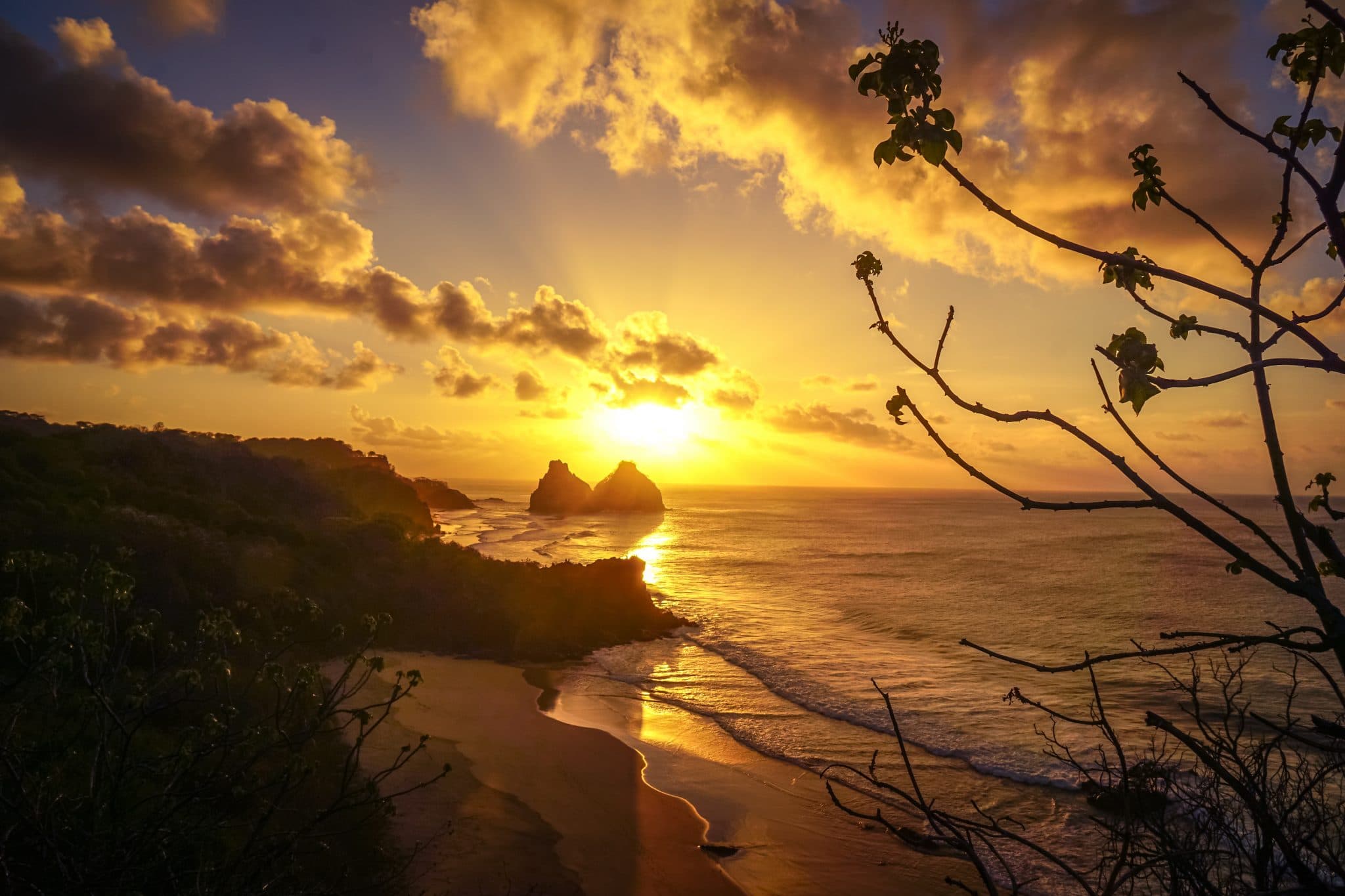 Por do sol em Fernando de Noronha