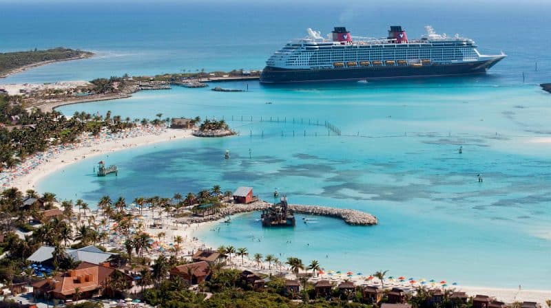 Vista panorâmica de Castaway Cay