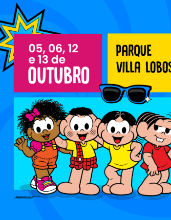 Banner de divulgação do PicNic da Turma da Mônica de dia das crianças