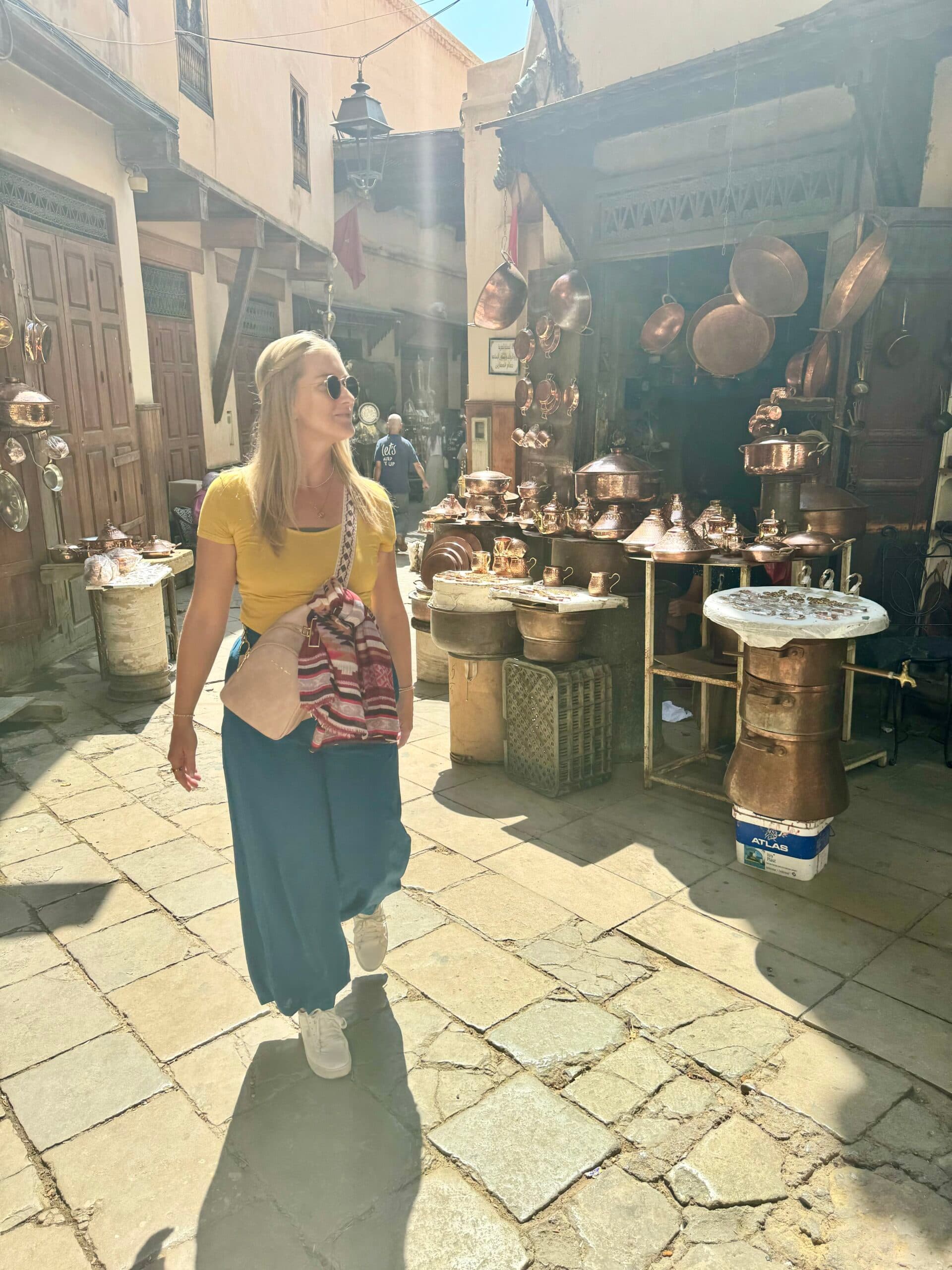 Morgan in the Souk