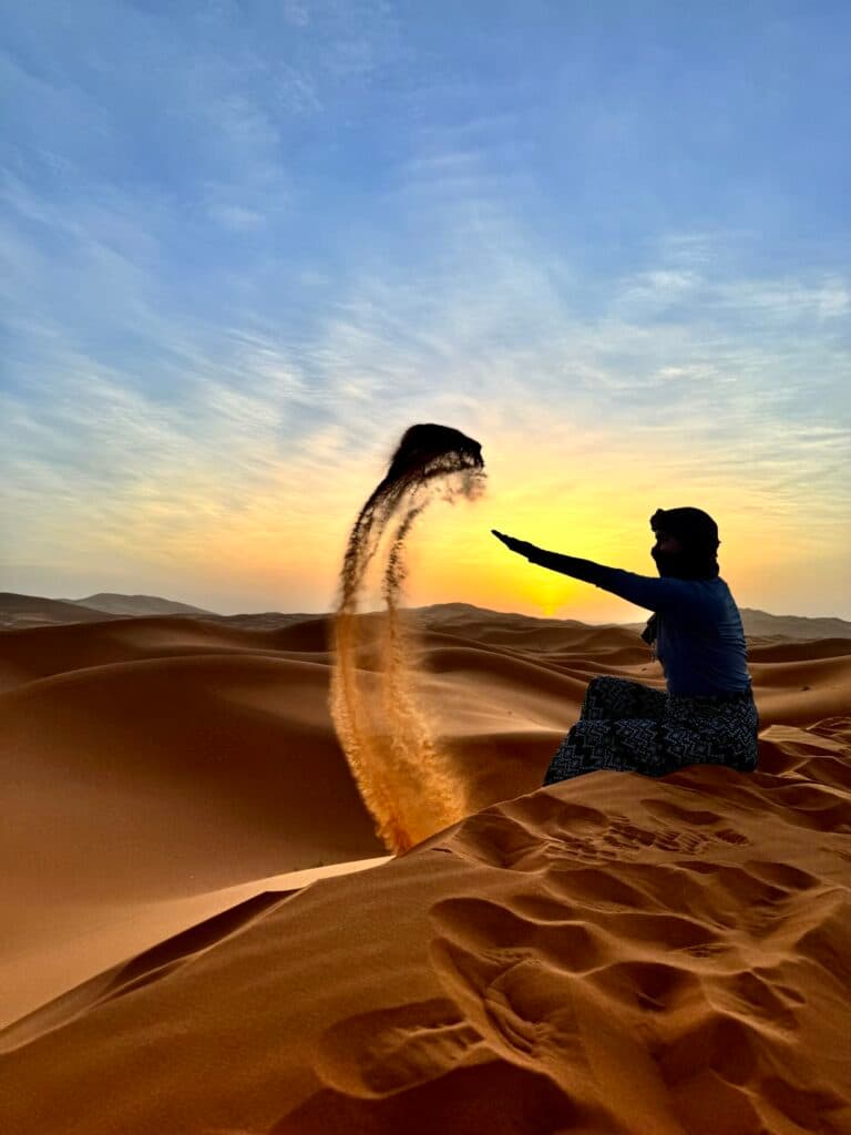 Morgan in Morocco Desert Sahara Adventure